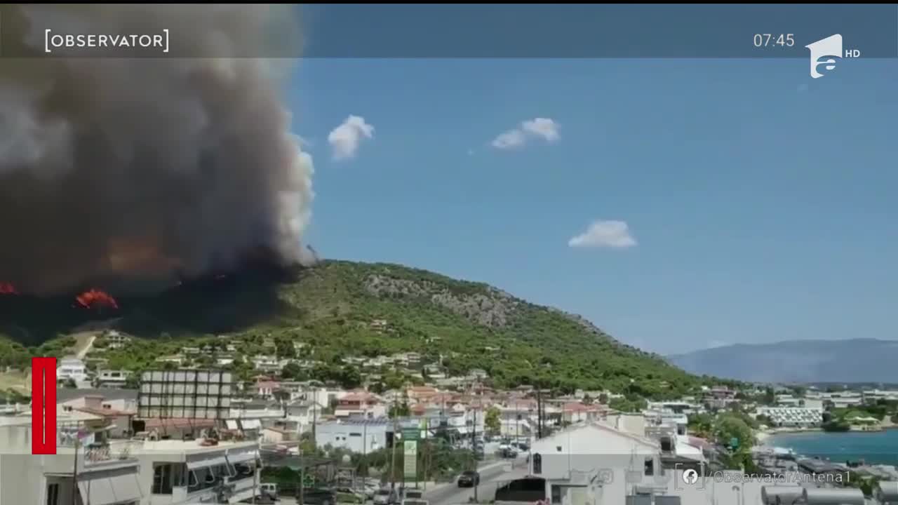 Paradisul elen, amenințat de incendii