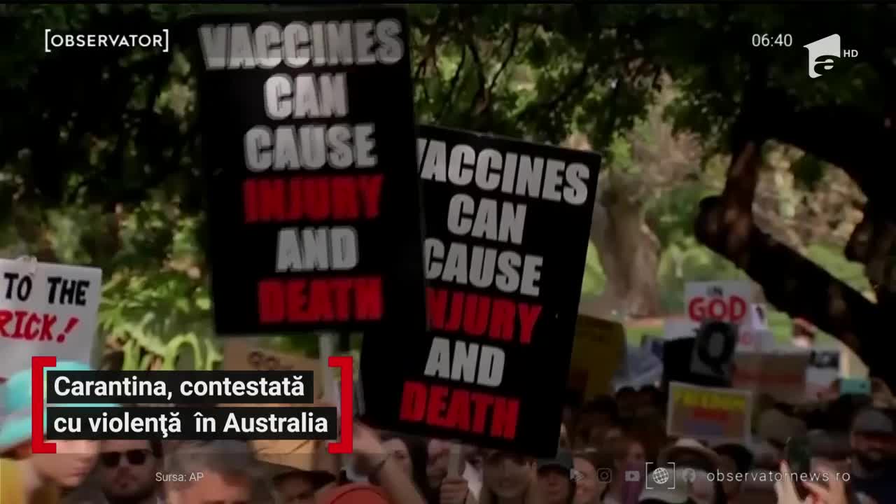 Carantină, contestată cu violență &icirc;n Australia
