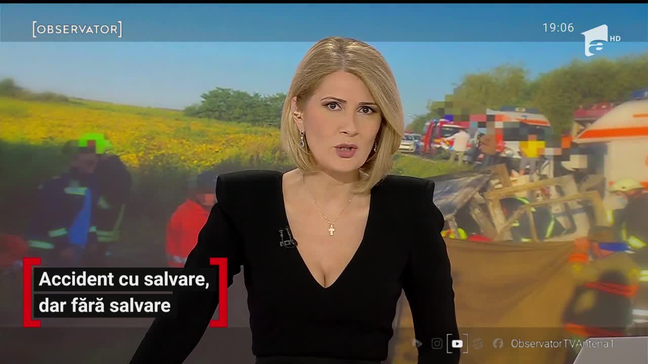 Accident l&acirc;ngă Satu Mare! O ambulanță &icirc;n misiune a fost spulberată de o camionetă