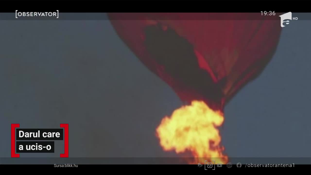 Un balon cu aer cald a luat foc &icirc;n aer, imediat după decolare. Totul s-a &icirc;nt&acirc;mplat &icirc;n Ungaria