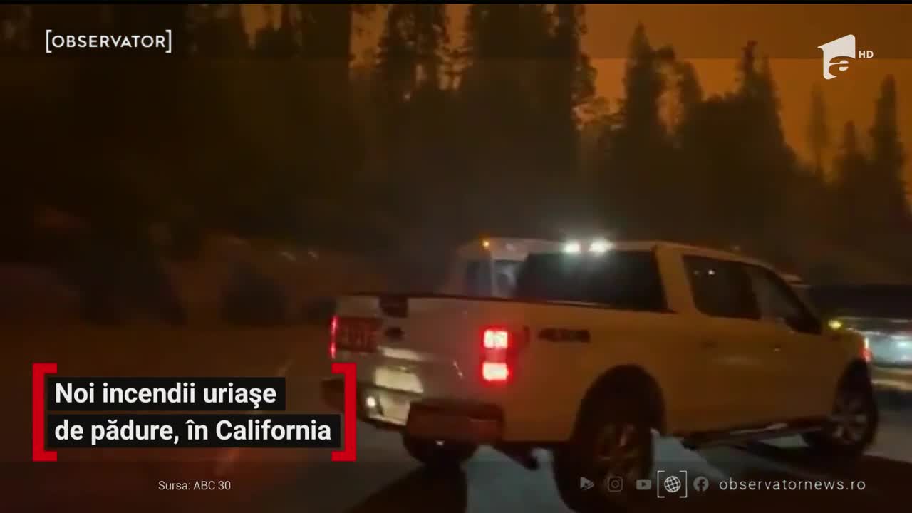 Noi incendii uriașe de pădure, &icirc;n California