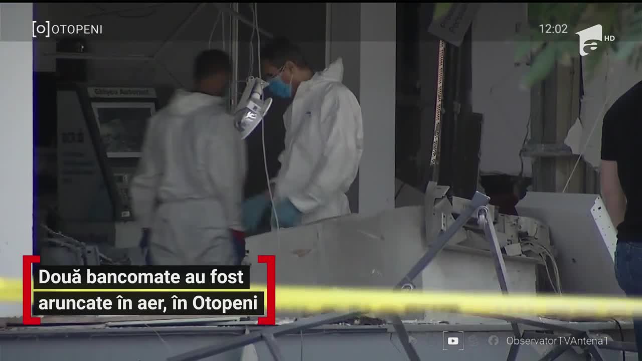Două bancomate au fost aruncate &icirc;n aer, &icirc;n Otopeni