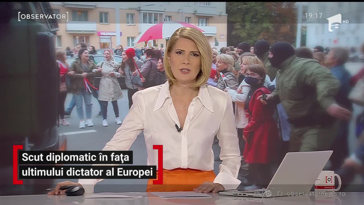 Ambasadorul Rom&acirc;niei &icirc;n Belarus s-a alăturat mai multor diplomaţi europeni şi pentru a apăra ultimul lider al opoziţiei din Minsk