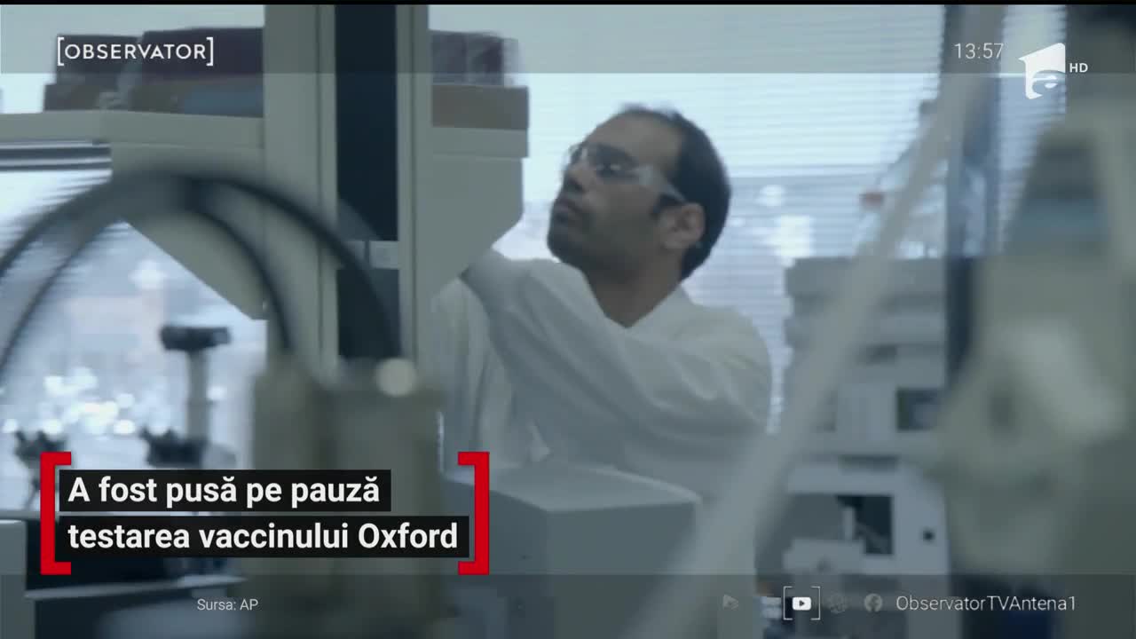 A fost pusă pe pauză testarea vaccinului Oxford