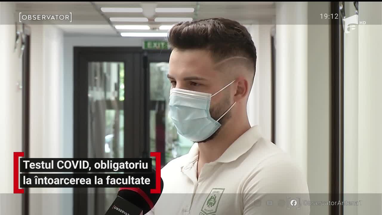 Testul Covid, obligatoriu la &icirc;ntoarcerea la facultate