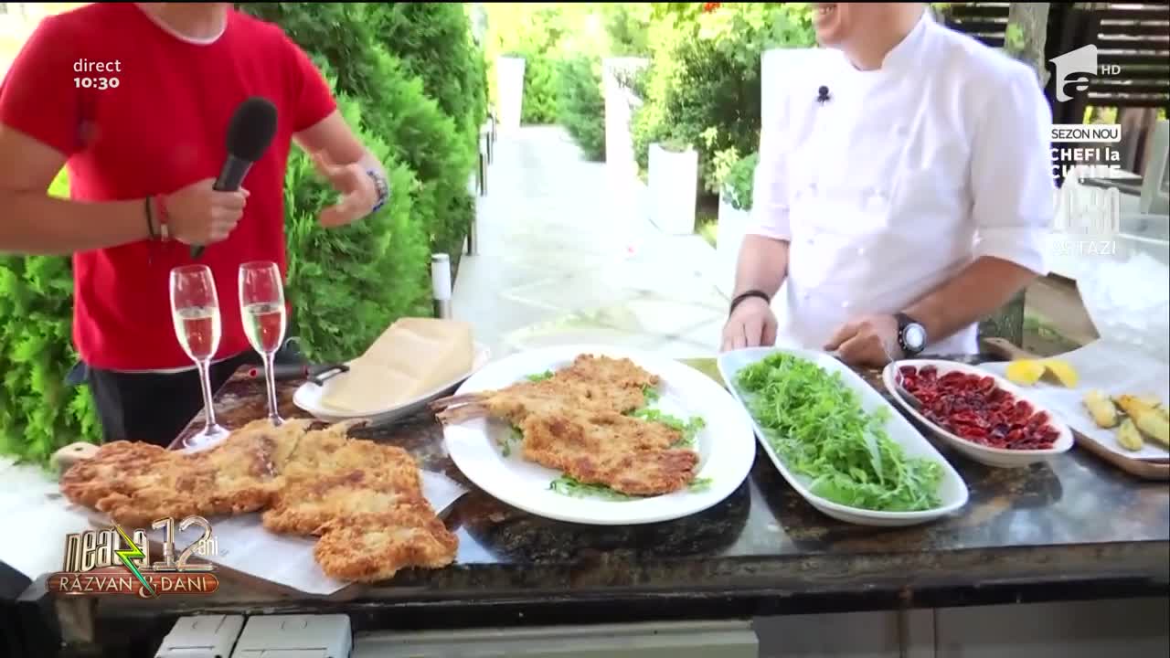Chef Ghimpu prepară cel mai gustos șnițel vienez, &icirc;n direct, la Neatza cu Răzvan și Dani