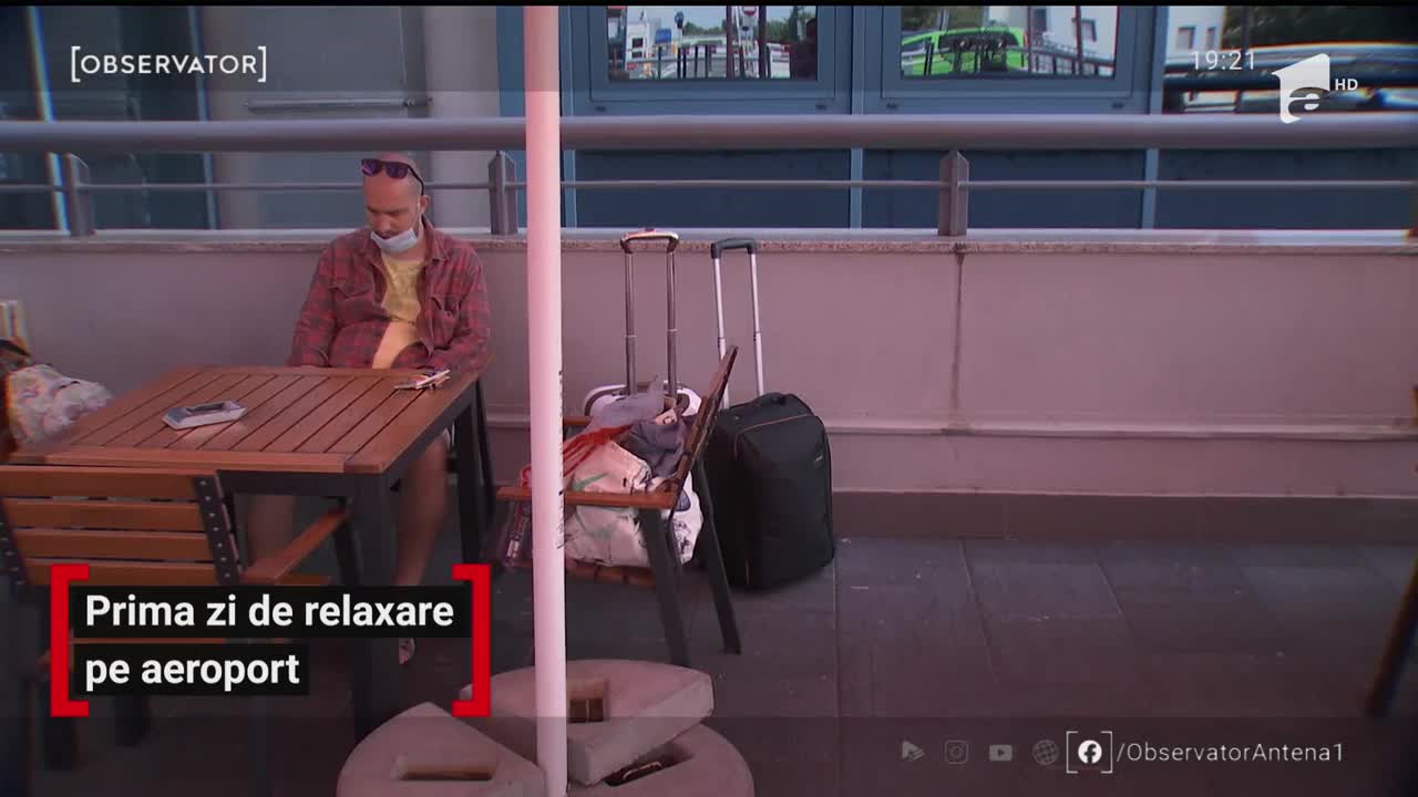Prima zi de relaxare pe aeroport