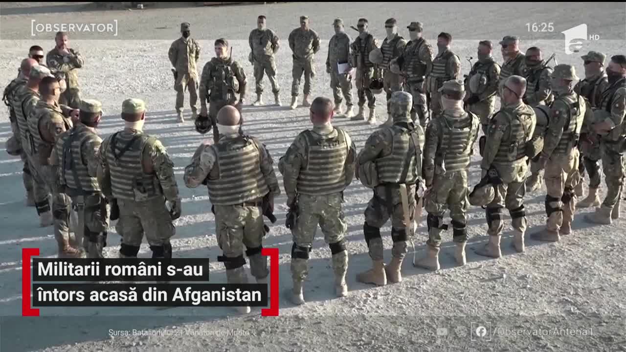 Militarii rom&acirc;ni s-au &icirc;ntors acasă din Afganistan