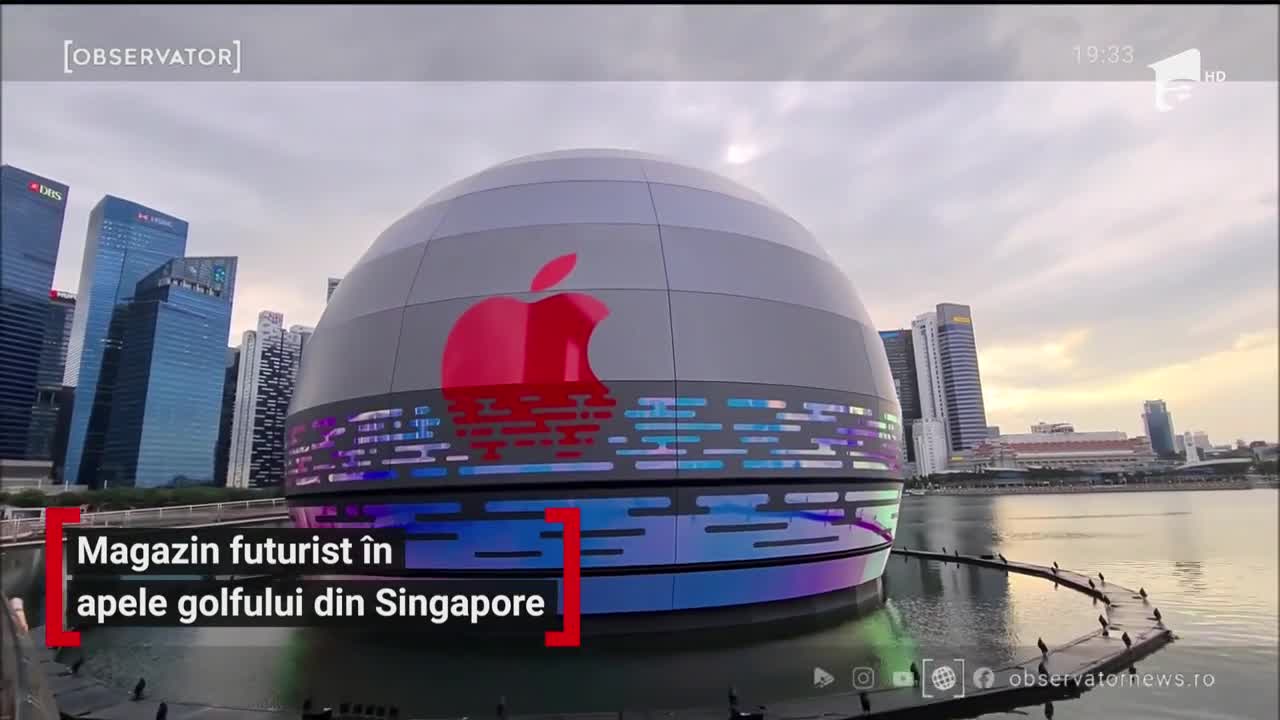 Magazin futurist &icirc;n apele golfului din Singapore