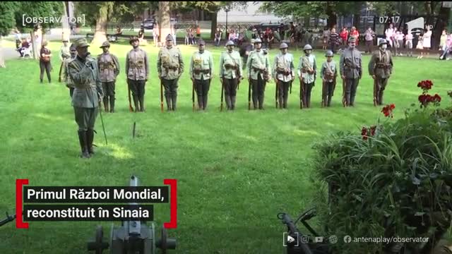 Primul Război Mondial, reconstituit &icirc;n Sinaia