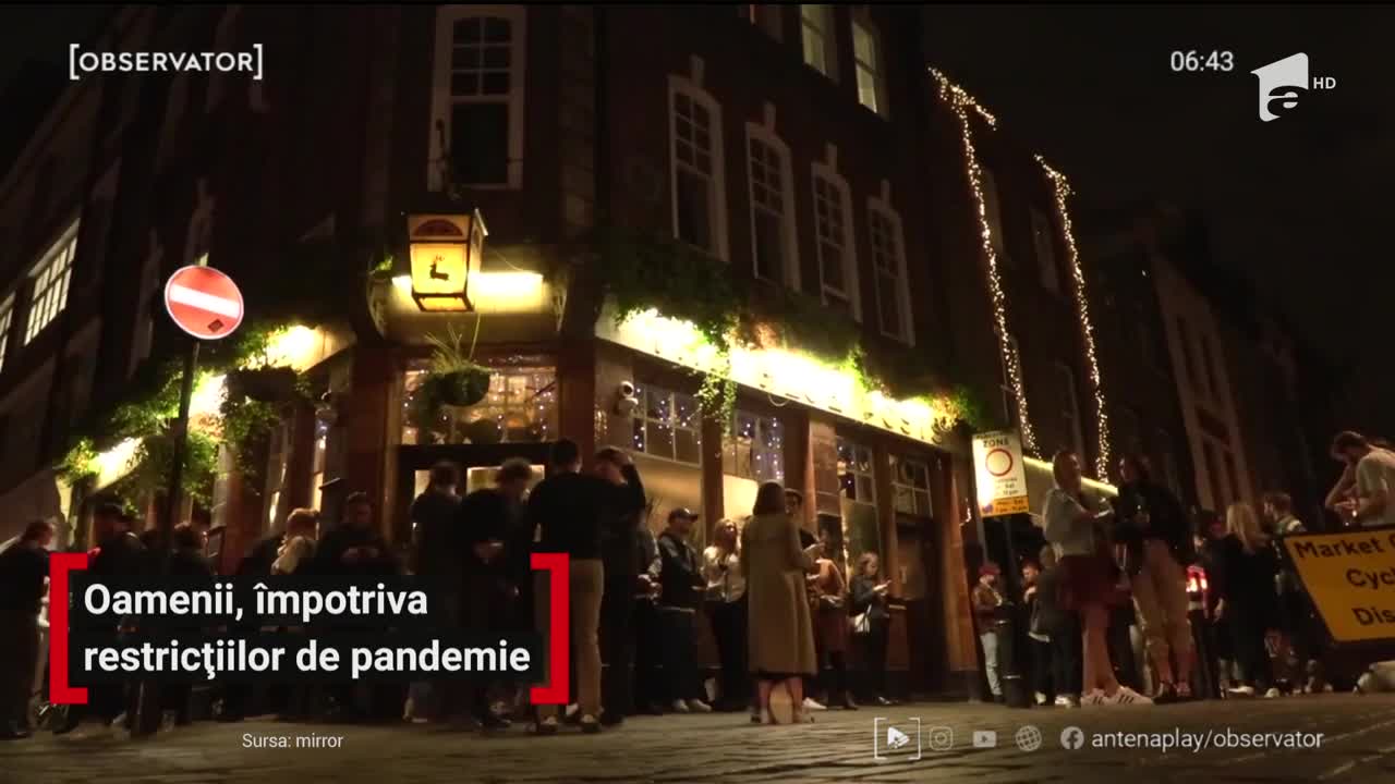 Oamenii, &icirc;mpotrivă restricțiilor de pandemie