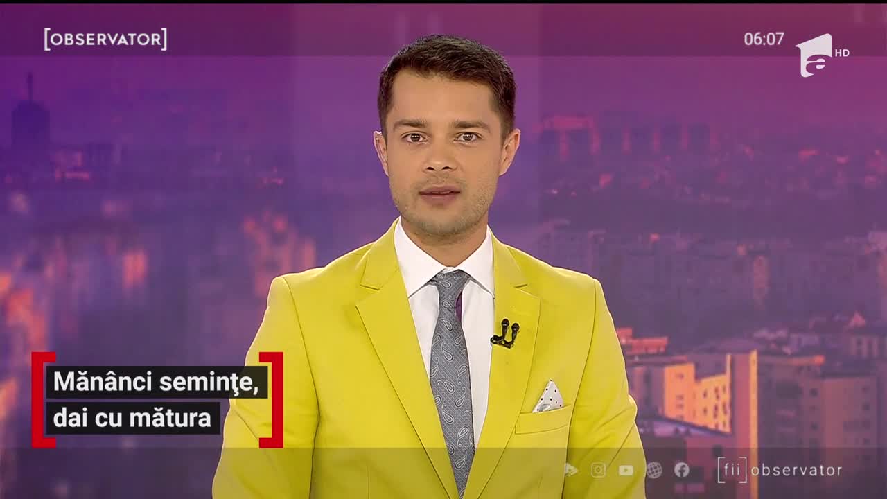 Măn&acirc;nci semințe, dai cu mătura