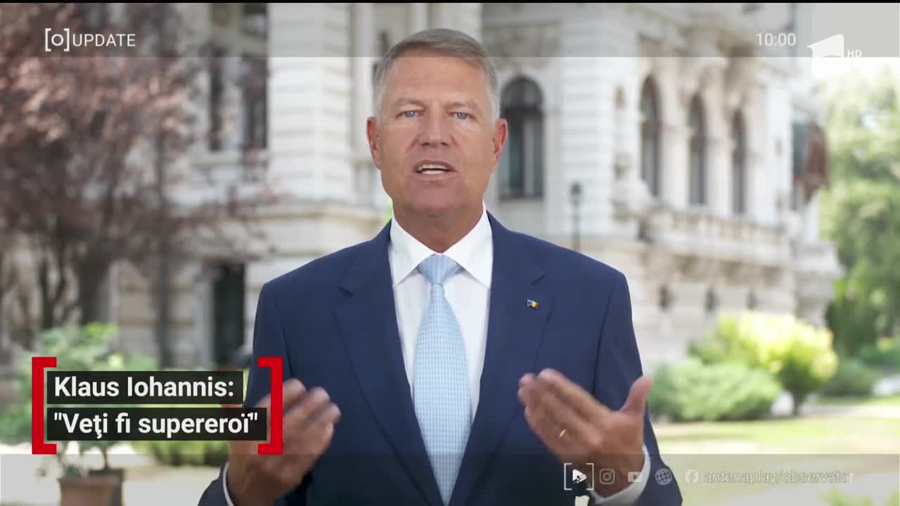 Observator Update, 14 septembrie, ora 10:00: &Icirc;ncepe noul an școlar. Klaus Iohannis: &bdquo;Veți fi supereroi&rdquo;