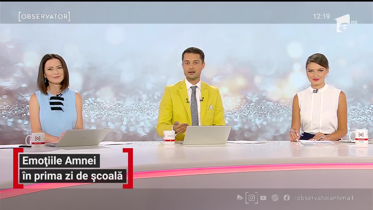 Emoțiile Amnei &icirc;n prima zi de școală. Artista, la fel de agitată şi nerăbdătoare ca şi fiul ei