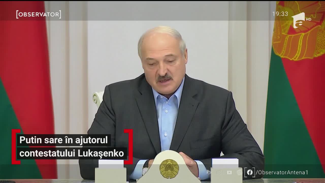 Putin sare &icirc;n ajutorul contestatului Aleksander Lukaşenko