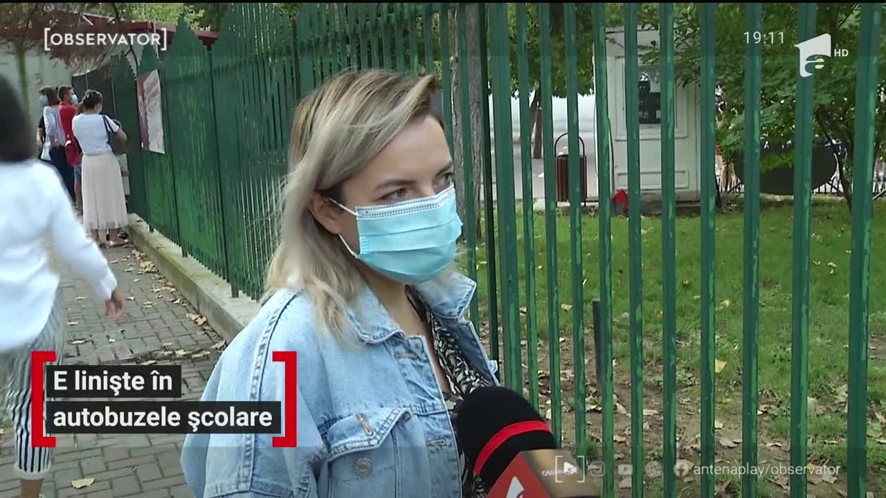 E liniște &icirc;n autobuzele școlare