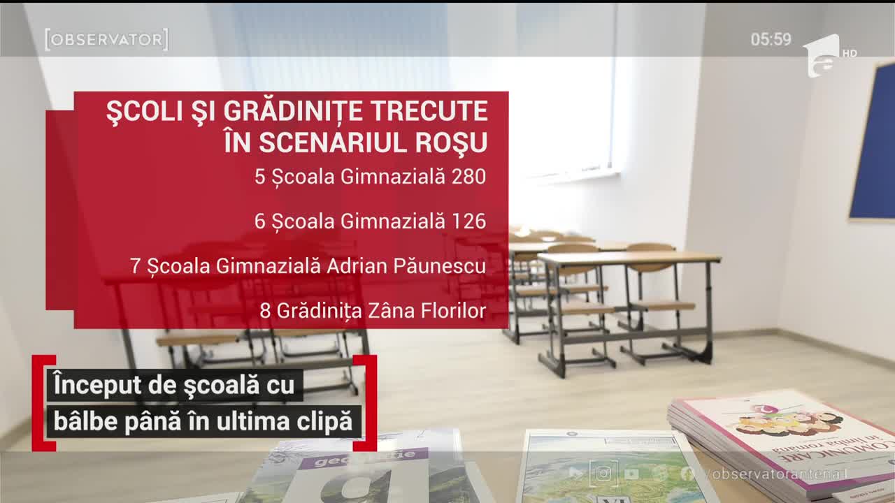 &Icirc;nceput de școală cu b&acirc;lbe p&acirc;nă &icirc;n ultima clipă