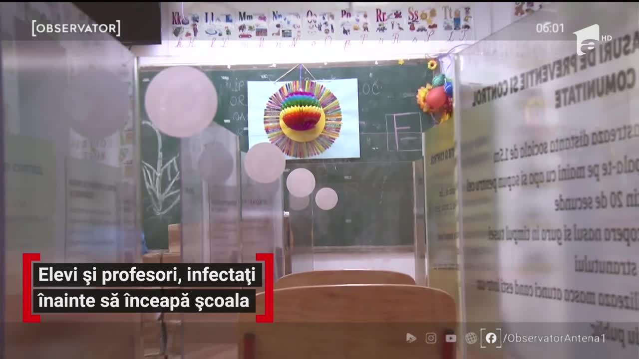 Elevi și profesori, infectați &icirc;nainte să &icirc;nceapă școala