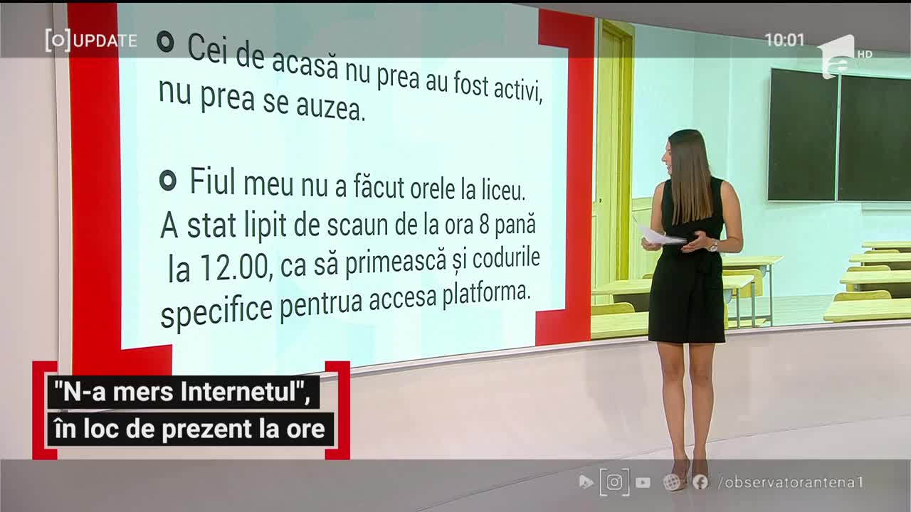 Observator Update, 16 septembrie, ora 10:00: Mai multe &icirc;mbolnăviri &icirc;n școli