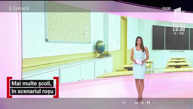 Observator Update, 17 septembrie, ora 15:00: Mai multe școli &icirc;n scenariul roșu