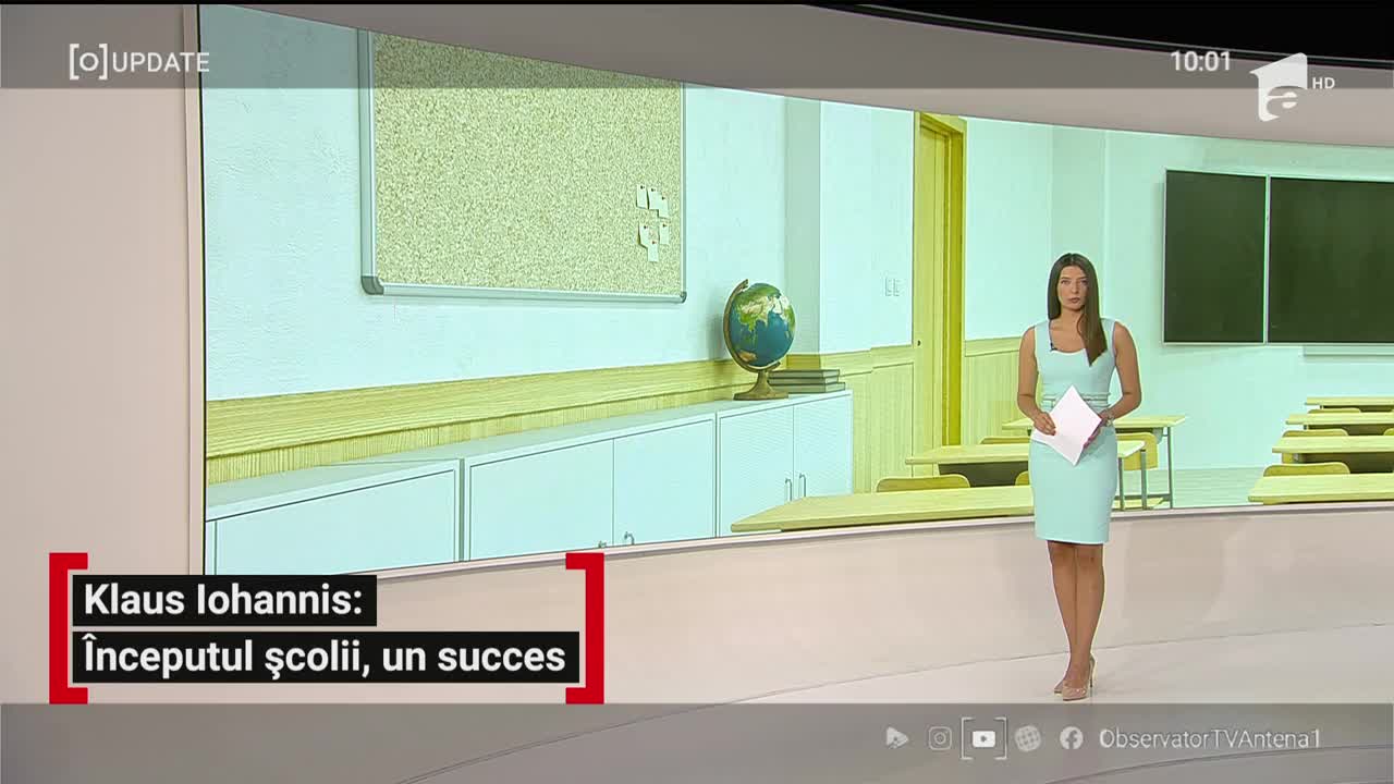 Observator Update, 17 septembrie, ora 10:00: Klaus Iohannis: &Icirc;nceputul școlii, un succes