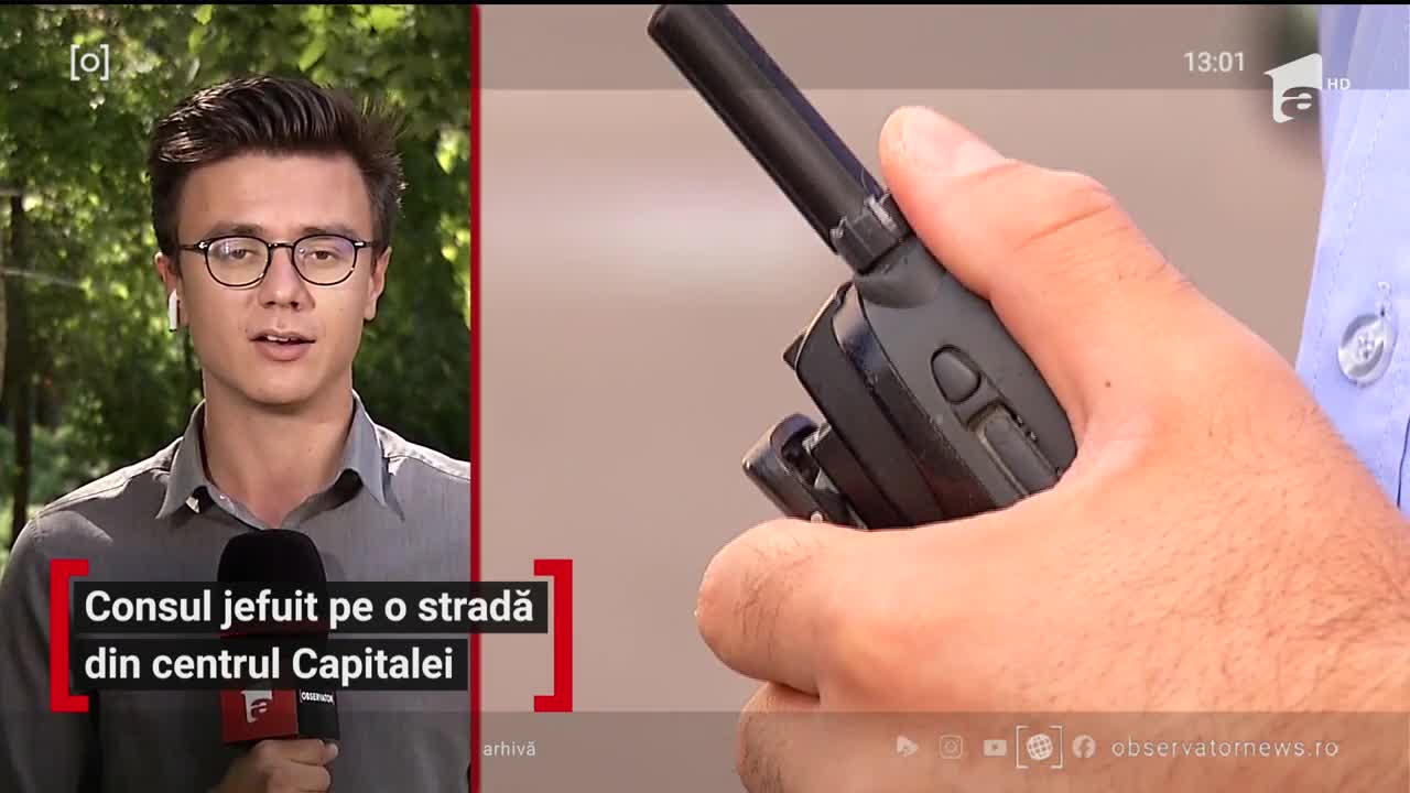 Consul jefuit pe o stradă din Centrul Capitalei