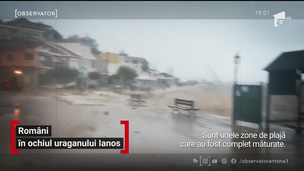 Uragan &icirc;ntr-un paradis turistic căutat de rom&acirc;ni. Mai multe insule greceşti sunt devastate de un ciclon