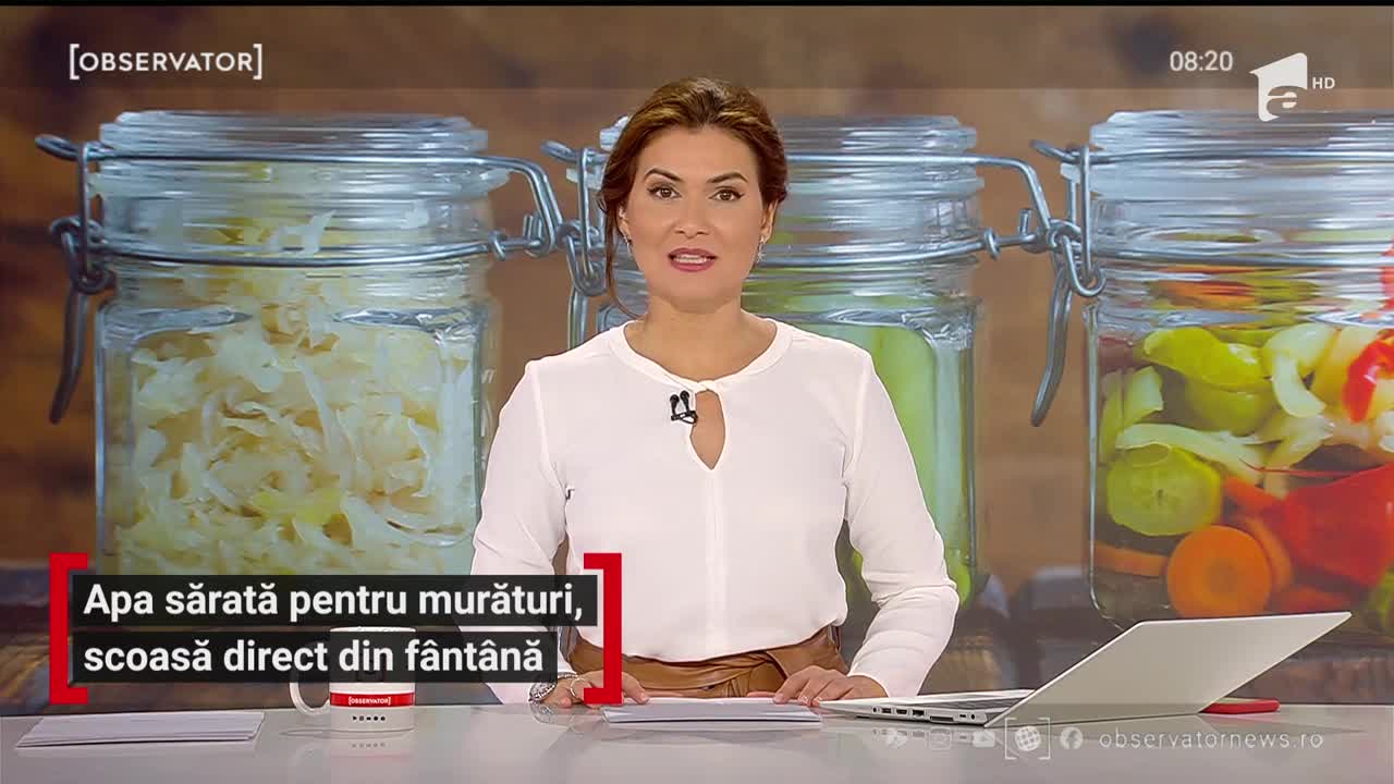 Apa sărată pentru murături, scoasă direct din f&acirc;nt&acirc;nă