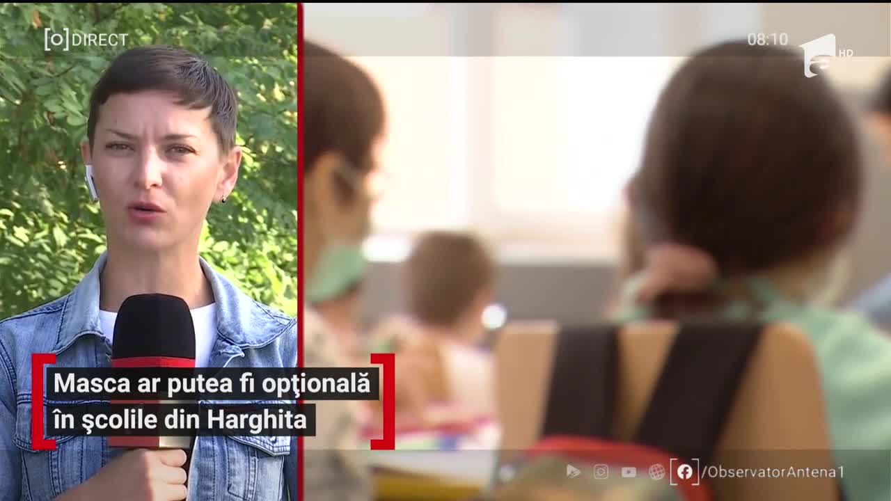 Masca de protecție ar putea fi opțională &icirc;n școlile din Harghita