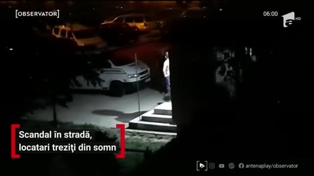 Scandal &icirc;n stradă, locatari treziți din somn