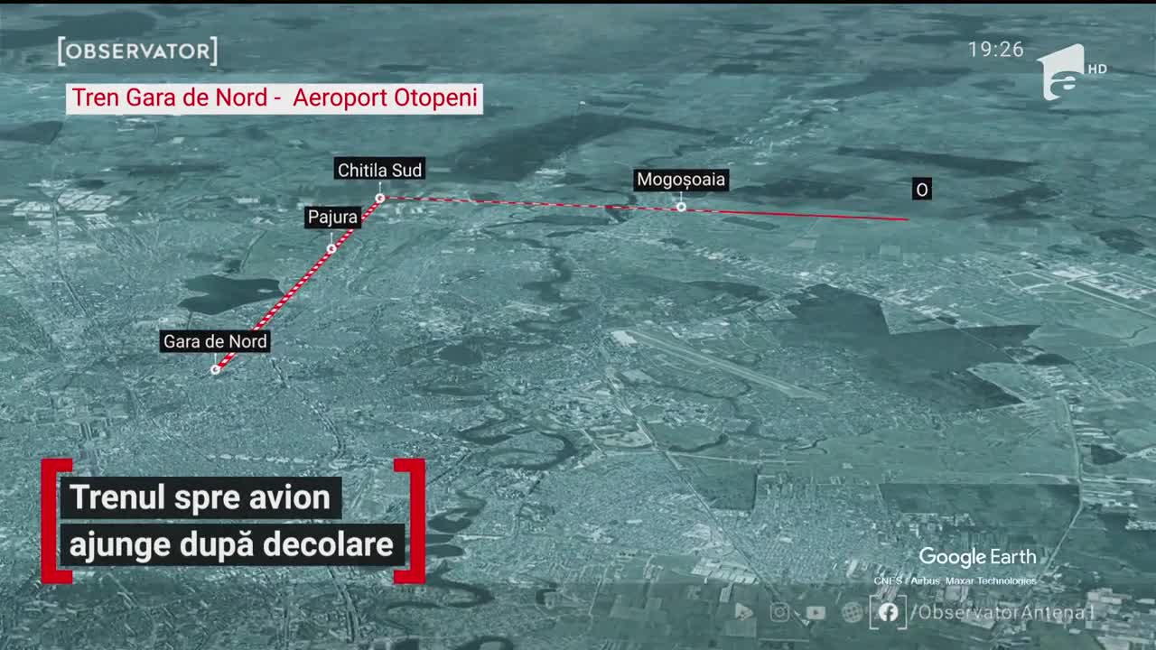 Trenul care leagă Gara de Nord de Aeroportul Otopeni, testat de mai marii statului