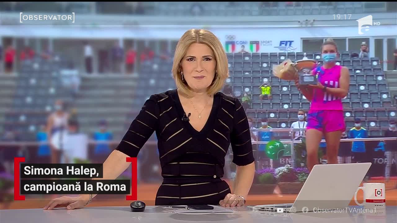 Simona Halep, campioană la Roma