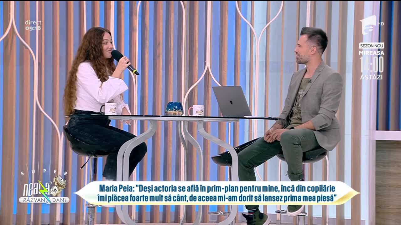 Maria Pela c&acirc;ntă piesa Nori de scrum, la Neatza cu Răzvan și Dani