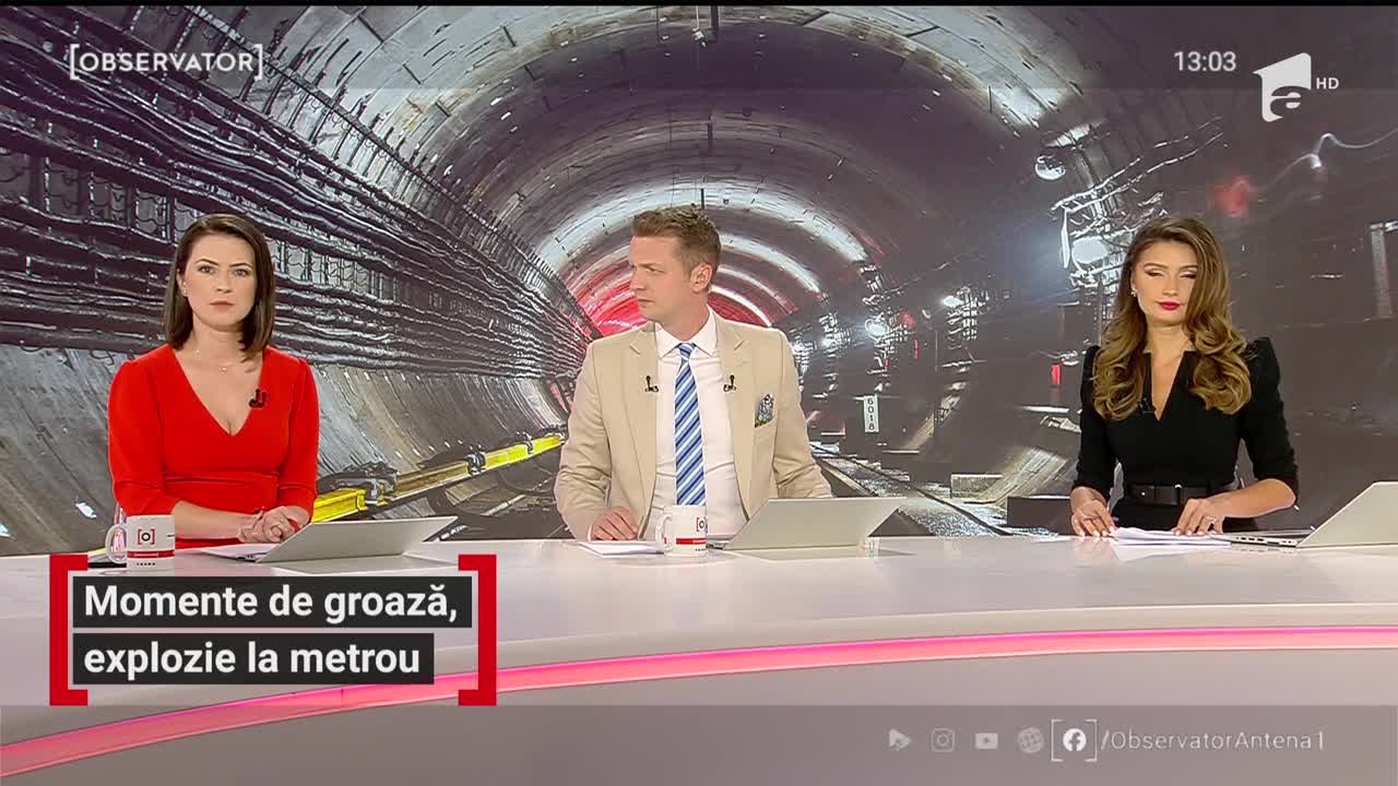 Momente de groază, explozie la metrou