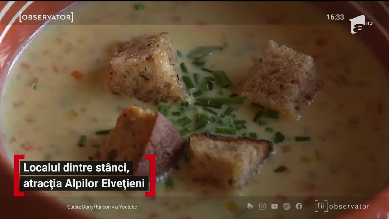 Localul dintre st&acirc;nci, atracția Alpilor Elvețieni