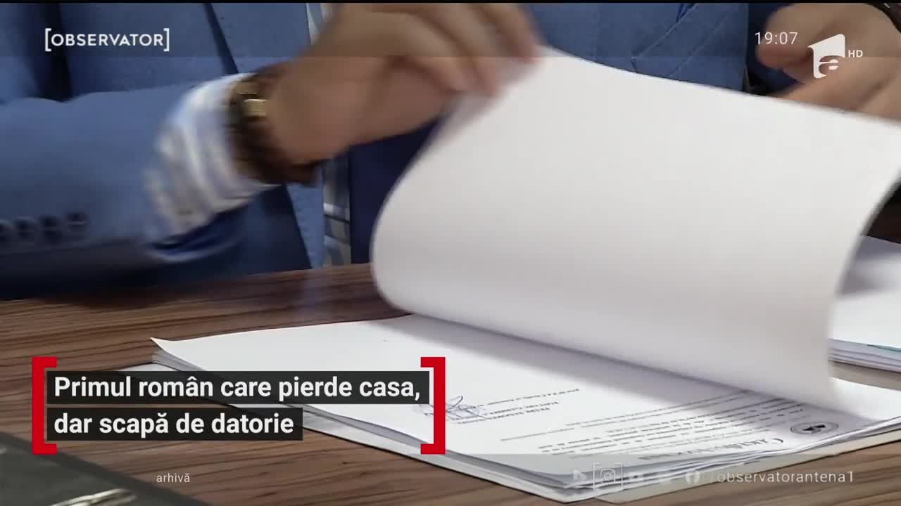 Primul rom&acirc;n care pierde casa, dar scapă de datorie