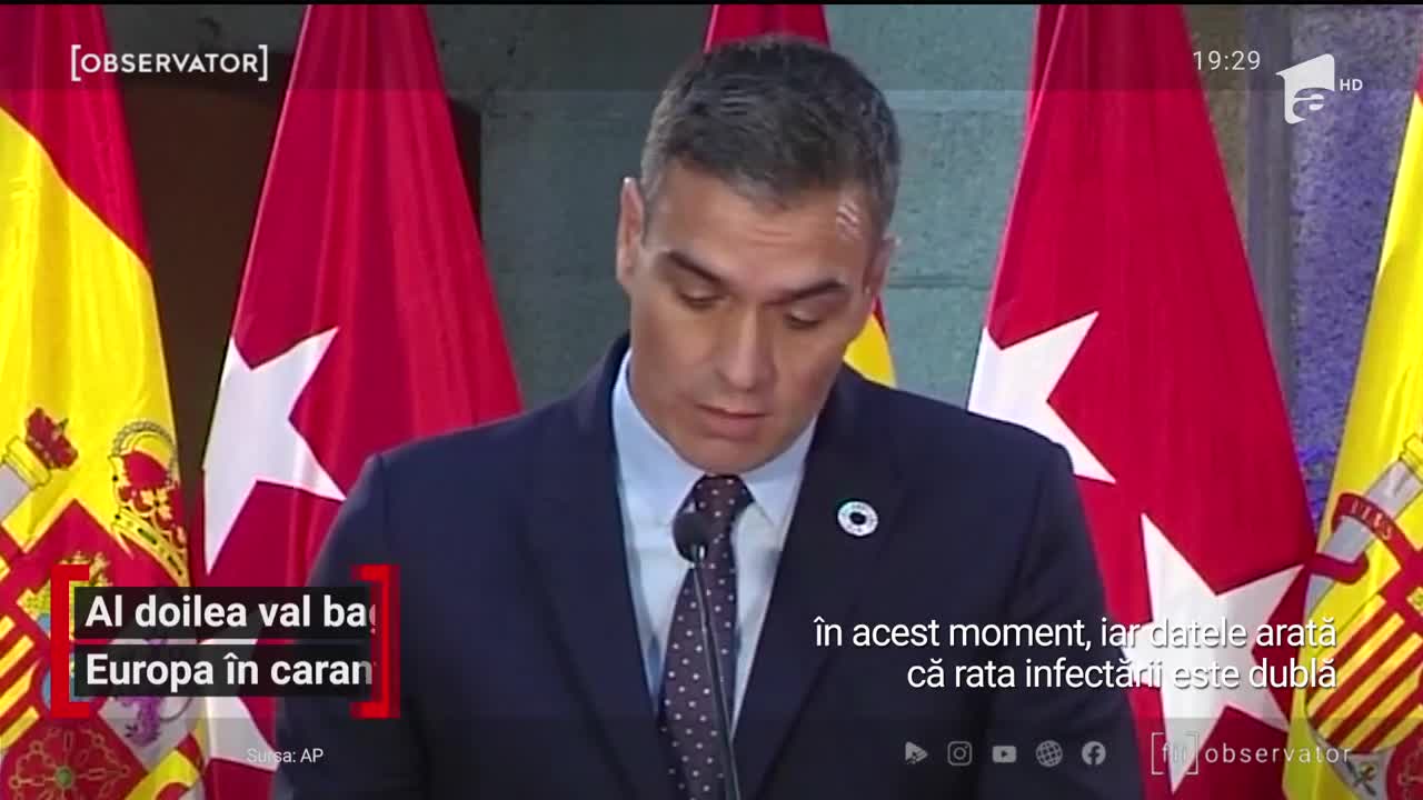 Al doilea val de Covid-19 bagă Europa &icirc;n carantină