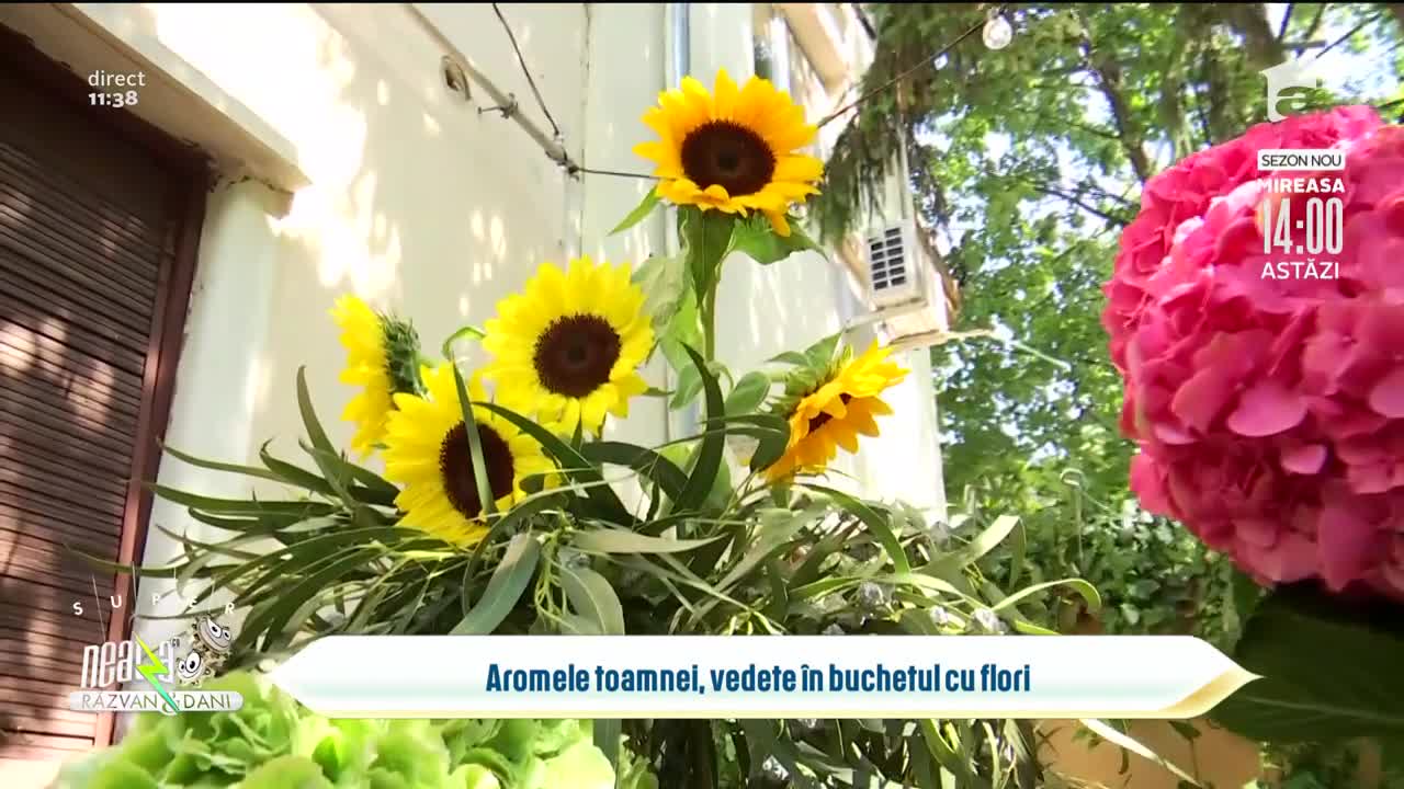 Aromele toamnei, vedete &icirc;n buchetul cu flori