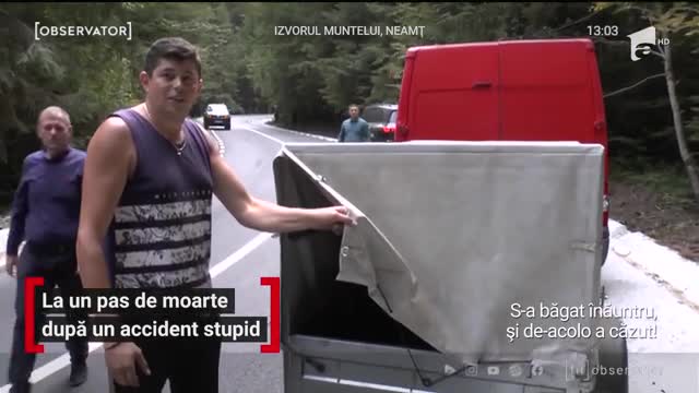 Bărbat din Neamţ, la un pas de moarte după un accident stupid