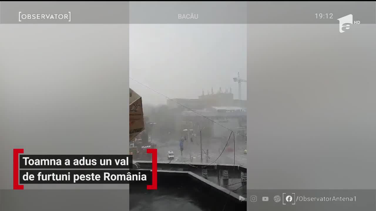 Toamna a adus un val de furtuni &icirc;n Rom&acirc;nia