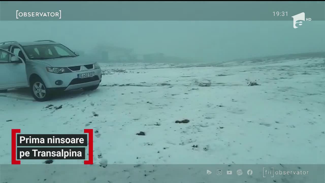 Prima ninsoare pe Transalpina