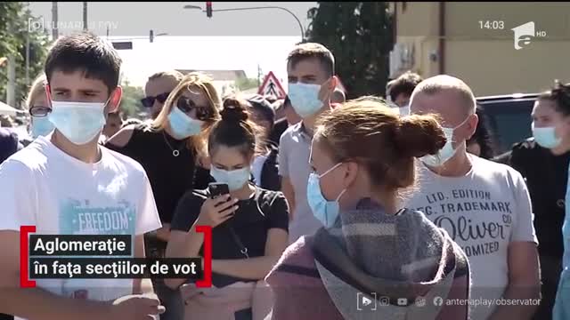 Observator Update, 27 septembrie, ora 14:00: Aglomerație &icirc;n fața secțiilor de vot