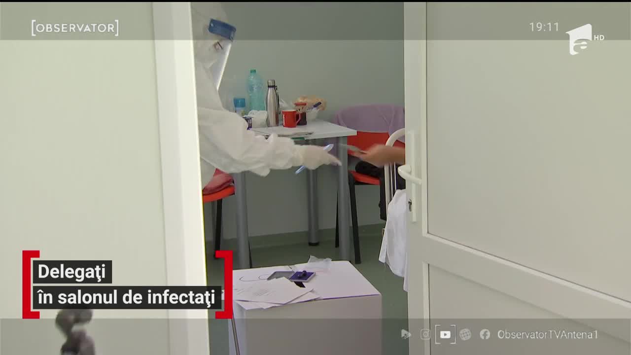 Delegați &icirc;n salonul de infectați