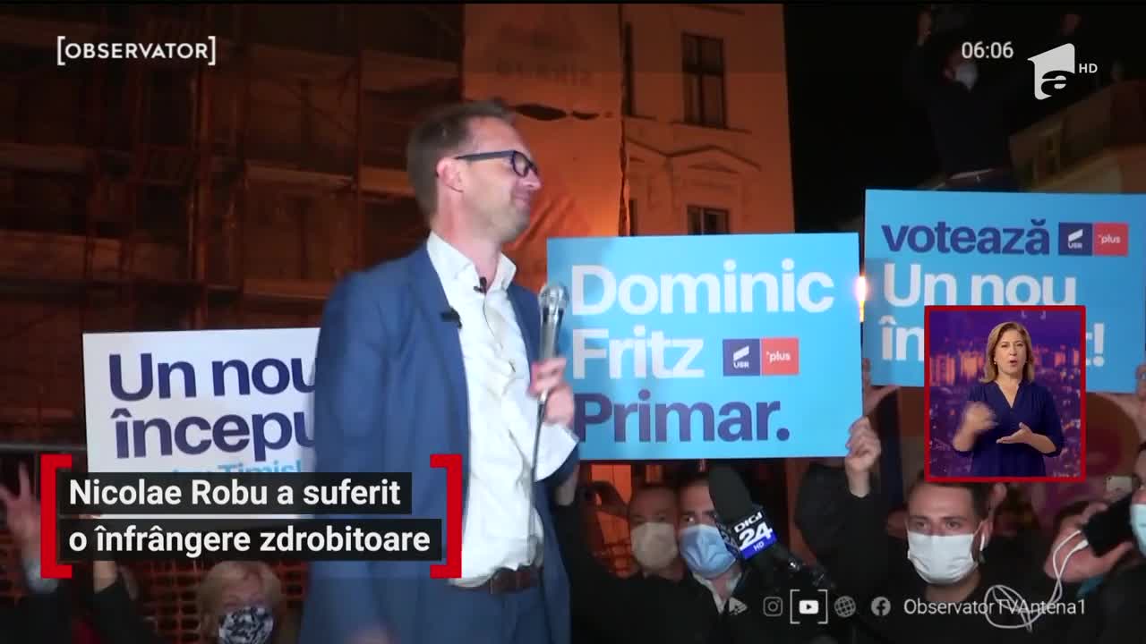 Nicolae Robu, &icirc;nfr&acirc;ngere zdrobitoare. Dominic Fritz este noul primar al Timişoarei