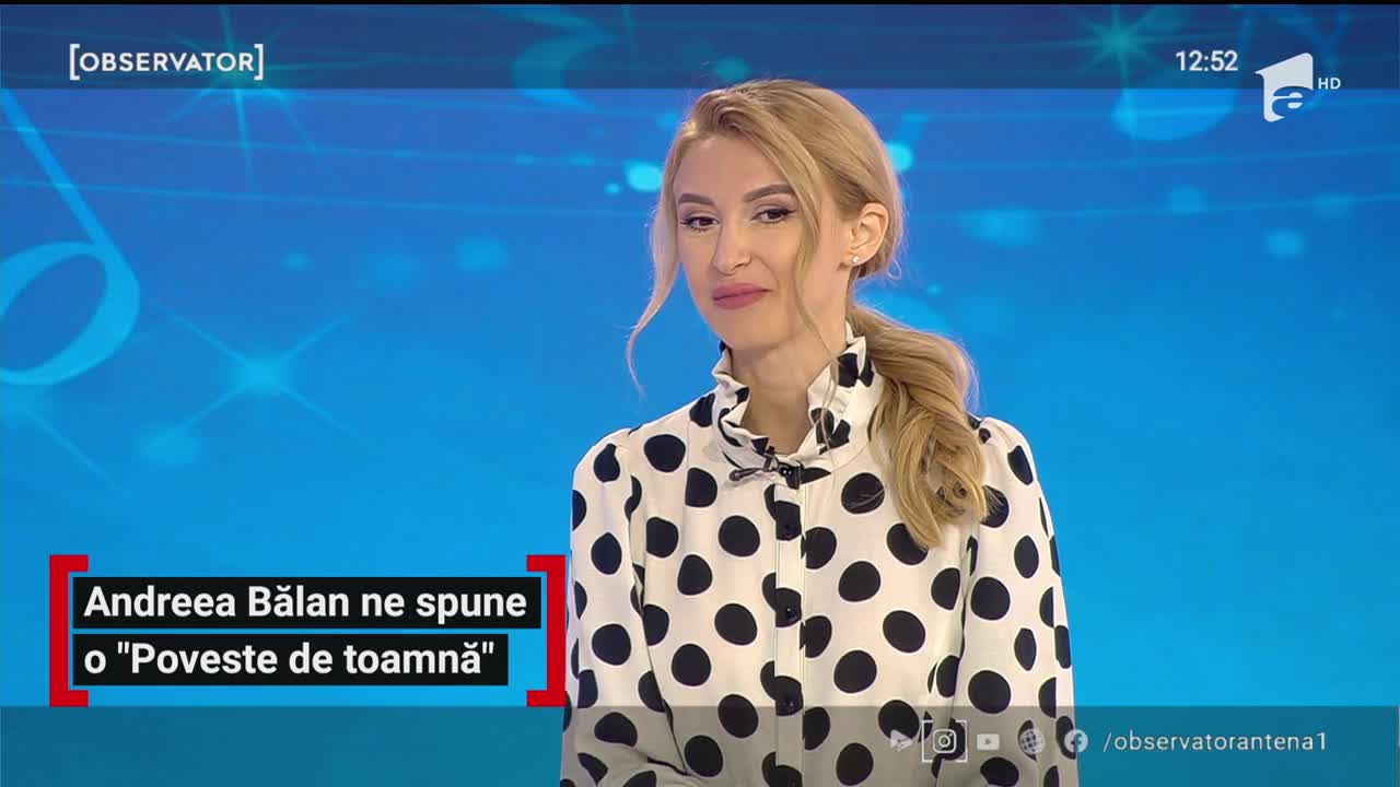 Andreea Bălan, an plin de piese noi. Artista a lansat melodia &bdquo;Poveste de toamnă"