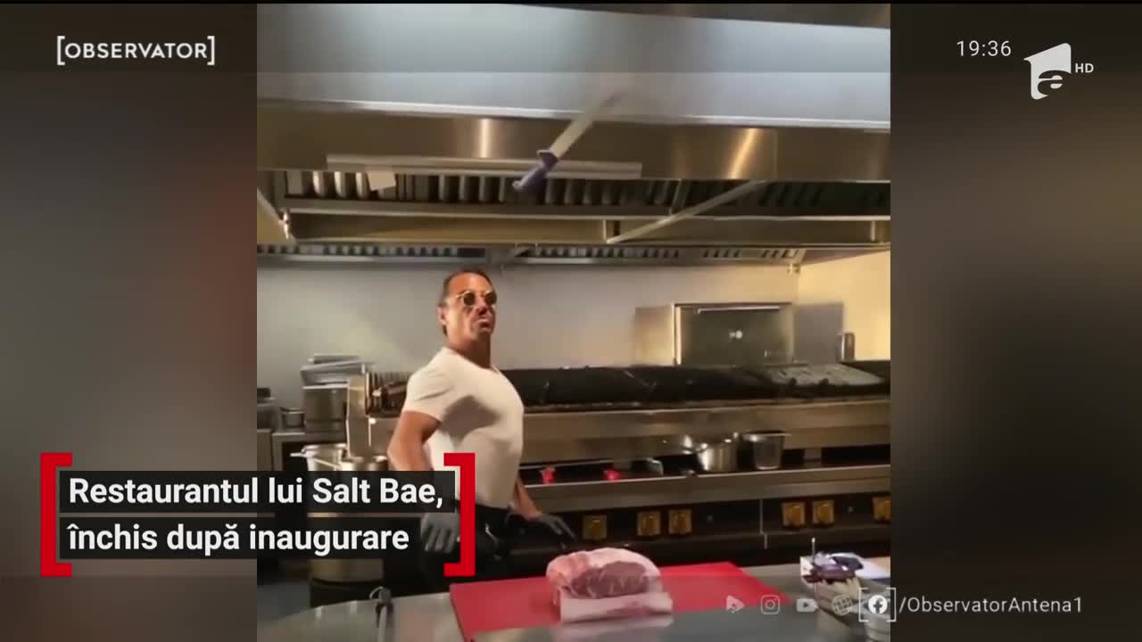 Restaurantul celebrului bucătar poreclit Salt Bae, &icirc;nchis după inaugurare