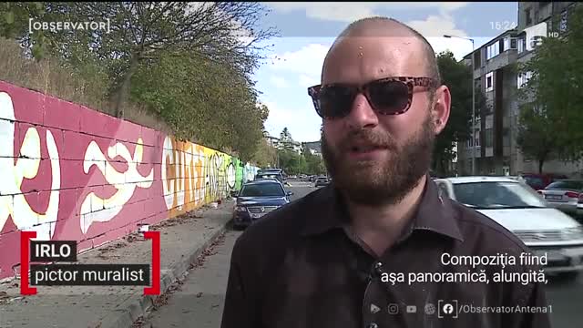 Pictură murală lungă de 300 de metri, la T&acirc;rgul Mureş