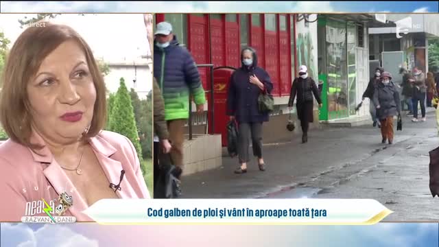 Prognoza meteo ANM. Cod galben de ploi și v&acirc;nt &icirc;n aproape toată țara