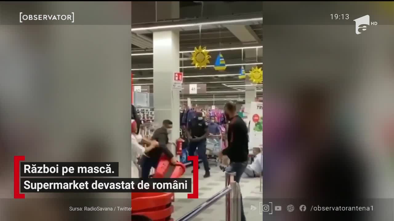 Supermarket din Lombardia, Italia, devastat de doi bătăuși rom&acirc;ni