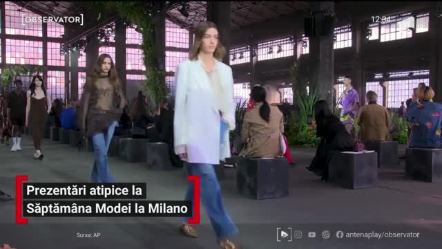 Prezentări atipice la Săptăm&acirc;na Modei de la Milano